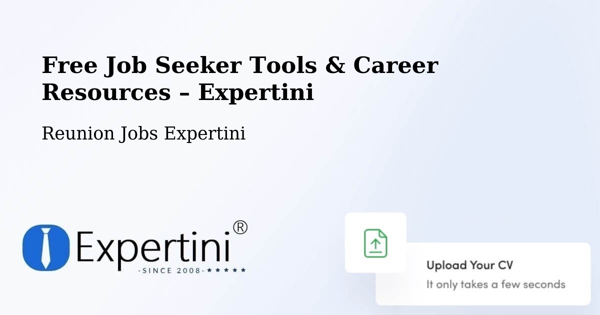 Free Job Seeker Tools & Career Resources – Patelin - Patelin, Reunion Jobs Expertini